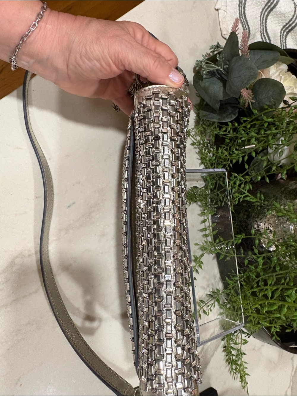 Givenchy Silver with Crystal crossbody bag - Picture 12 of 16